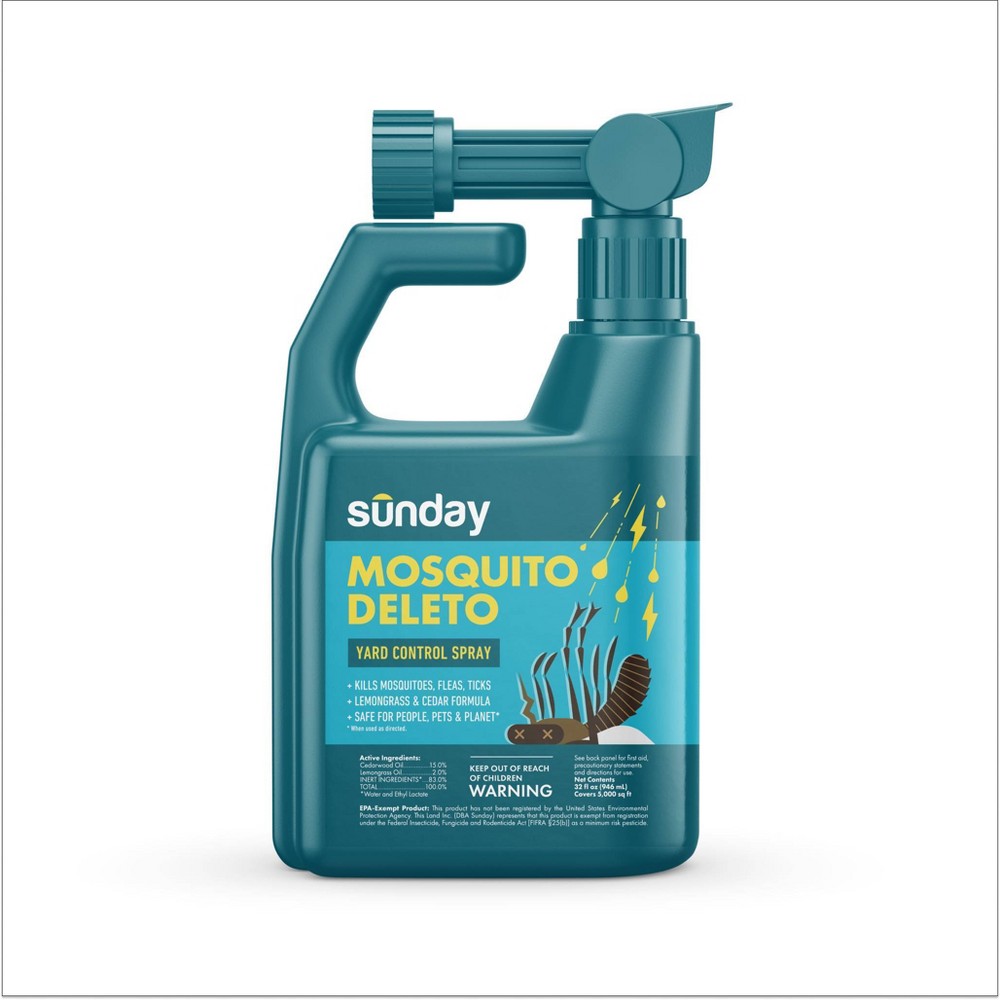 Sunday Mosquito Deleto 5 000 Sq. Ft. Plant-Based Bug Control Spray ...