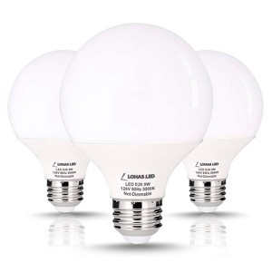 YANSUN 9-Watt G25 LED Light Bulb E26 Frosted White 5000K Non-Dimmable (3-Pack) - 1 of 4