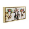 Stupell Industries Three Cows Seasonal Floral Crowns Floating Frame Canvas Art - 2 of 4