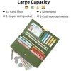 FATMOON Women’s Wallet - RFID Blocking Large Capacity PU Leather Purse  with Zipper Pocket, Card Slots for Everyday Use, Travel & Business - 4 of 4