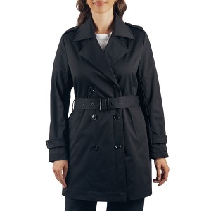 Alpine Swiss Siena Womens Rain Jacket Waterproof Trench Coat Lightweight Raincoat Double Breasted Long Peacoat Overcoat - 1 of 4