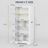 Fredees 65" Tall Bookshelf with LED Lights, Adjustable Shelves, and Motion Sensor, Ideal for Living Room or Office - 2 of 4