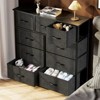 Dresser for Bedroom, Drawer Dresser Organizer Storage with Drawers, Chest of Drawers with Fabric Bin, Wood Top for Bedroom, Entryway - 2 of 4