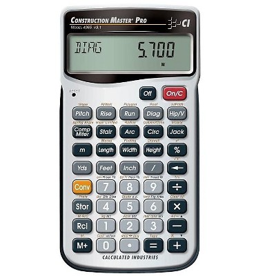 Calculated Industries Construction Master Pro III Series 4065 11-Digit Construction Calculator