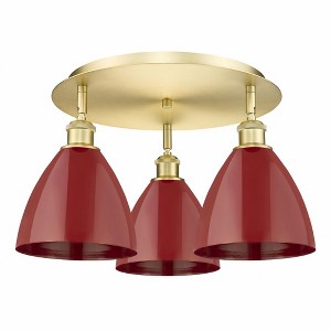 Ballston Dome - 3 Light Flush Mount In Industrial Style-10 Inches Tall and 19.25 Inches Wide - 1 of 1
