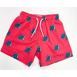 Boy's Kid's Sea Turtle Swim Trunks - Bermies 6 - 1 of 2