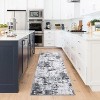 Kitchen Runner Rug 2x8 Modern Abstract Print Hallway Rug Machine Washable Rug Low Pile Ultra Thin Rug Carpet - 2 of 4