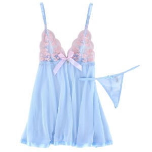 blue sheer babydoll dress Studio Citizen Sheer Babydoll Dress in Ice Blue Embroidery