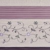 Grungis 72x72 Inch Polyester Shower Curtains with Faux Silk Floral Embroidery and Pintucked Detailing for Bathroom - 3 of 4
