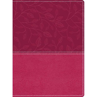 NIV, Beautiful Word Bible, Large Print, Imitation Leather, Pink - by  Zondervan (Leather Bound)