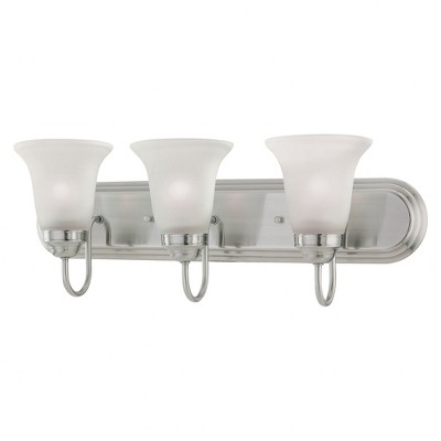 Thomas Lighting Chandos Head 3 - Light Vanity in  Satin Pewter