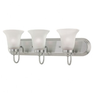 Thomas Lighting Chandos Head 3 - Light Vanity in  Satin Pewter - 1 of 1