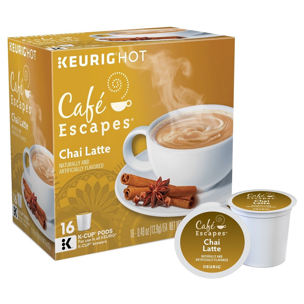 UPC 099555008050 product image for Café Escapes Chai Latte Specialty Beverage - Keurig K-Cup Pods - 16ct | upcitemdb.com