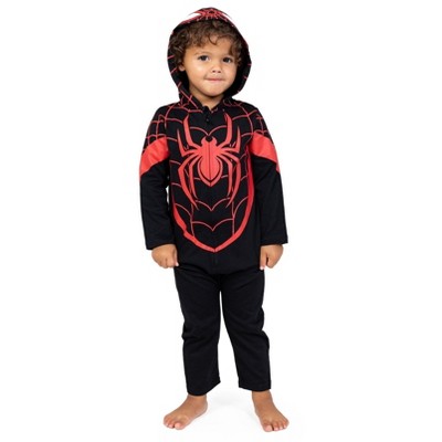 Marvel Spider-Verse Miles Morales Baby Zip Up Costume Coverall Infant