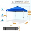 EAGLE PEAK Pop Up Canopy Tent with Wheeled Carry Bag, 12x12 ft, 144sqft of Shade - 3 of 4