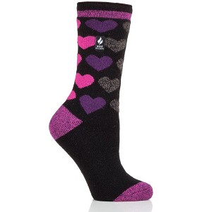 Women's Jennifer LITE™ Heart Crew Socks - 1 of 4