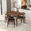 47" Solid Wood Rectangular Dining Table with Finish, Modern Style, Seats 4 - 2 of 4