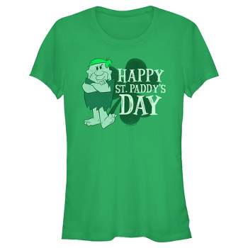 Junior's Women The Flintstones Barney Happy St. Paddy's Day T-Shirt