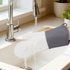 REGALWOVEN Silicone and Cotton Oven Mitts, Heat Resistant and Waterproof Cooking Gloves 2 Pcs Kitchen Mitts - 4 of 4