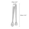 Unique Bargains Tea Party Stainless Steel Silver Mini Ice Cube Tongs - 2 of 4