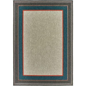 Oriental Weavers Latitude 8021L Grey/ Teal Indoor/Outdoor Area Rug - 6'7" x 9'2" - 1 of 1