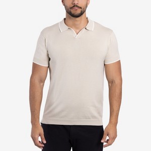 X RAY Mens Slim Fit Knit Polo Sweater - 1 of 4