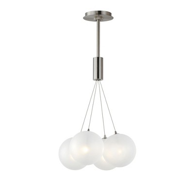 ET2 Lighting Burst 4 - Light Pendant in  Satin Nickel