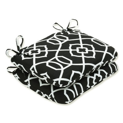 Outdoor/Indoor Rounded Corners Seat Cushion Set of 2 - Pillow Perfect