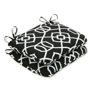 Outdoor/Indoor Rounded Corners Seat Cushion Set of 2 - Pillow Perfect - 1 of 2