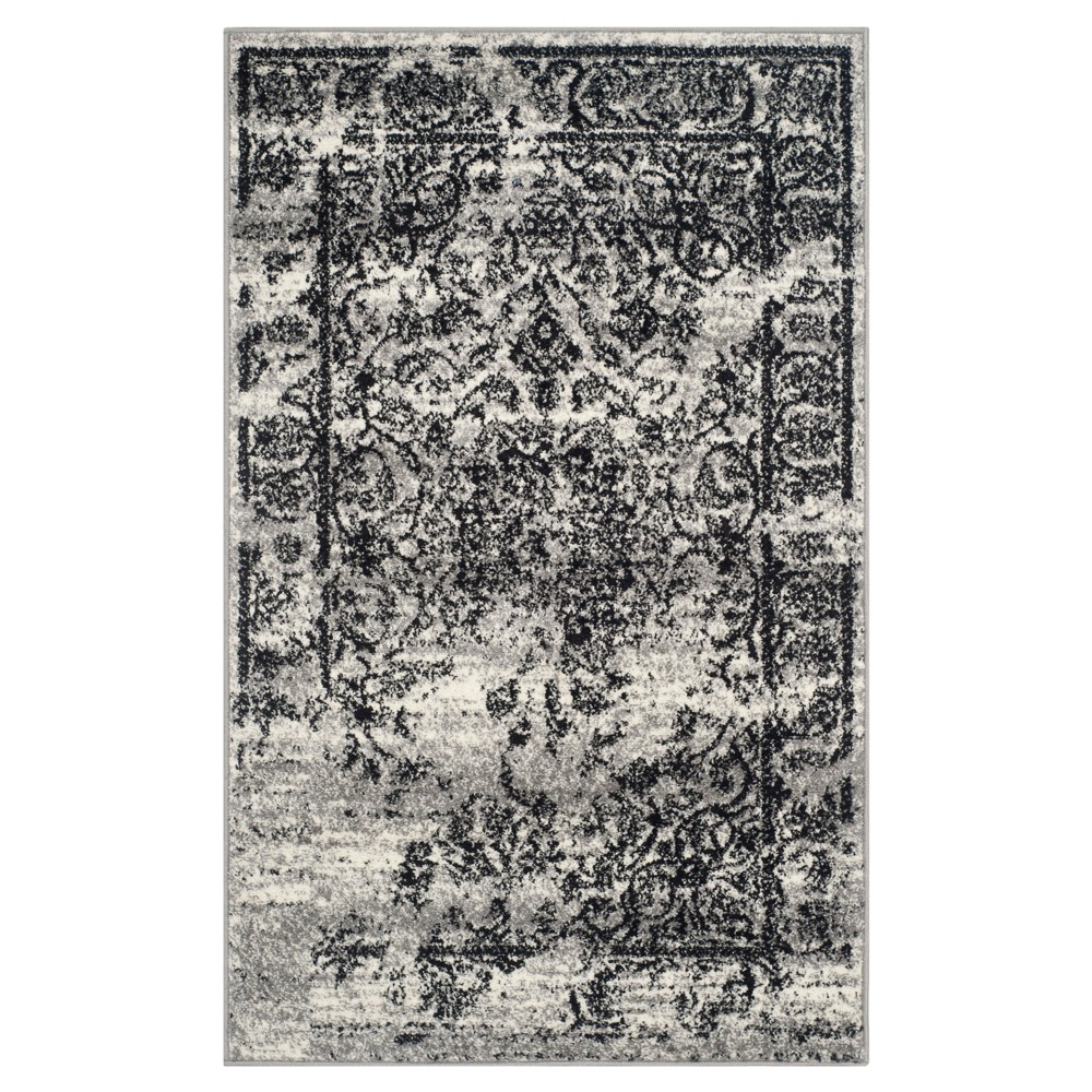 Addaneye Accent Rug - Silver/Black (3'x5') - Safavieh