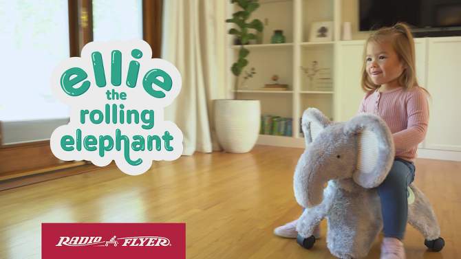 Radio Flyer Rolling Elephant Ride-On, 2 of 10, play video