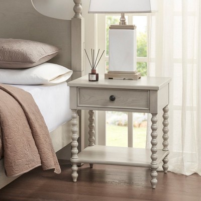 Lycvki Wood Nightstand with Single Drawer