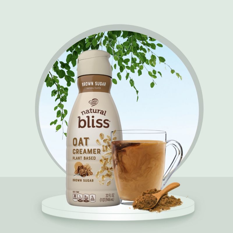 Coffee mate Natural Bliss Brown Sugar Oat Milk Creamer - 1qt, 2 of 14