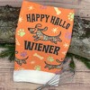 Happy Hallo Wiener Funny Scary Puppy Dog Tea Towel - Crazy Dog Tea Towel HalloWiener - 2 of 4