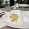 Unique Bargains Ring Napkin Holder Stainless Steel Gold Tone 1 Pc - 3 of 3