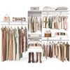 Aheaplus 96'' Wall-mounted Closet Organizer System with Shelving Towers and Hanging Rods - image 2 of 4