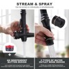 WOWOW Single Handle Pull Down Sprayer Kitchen Faucet in Matte Black - 3 of 4