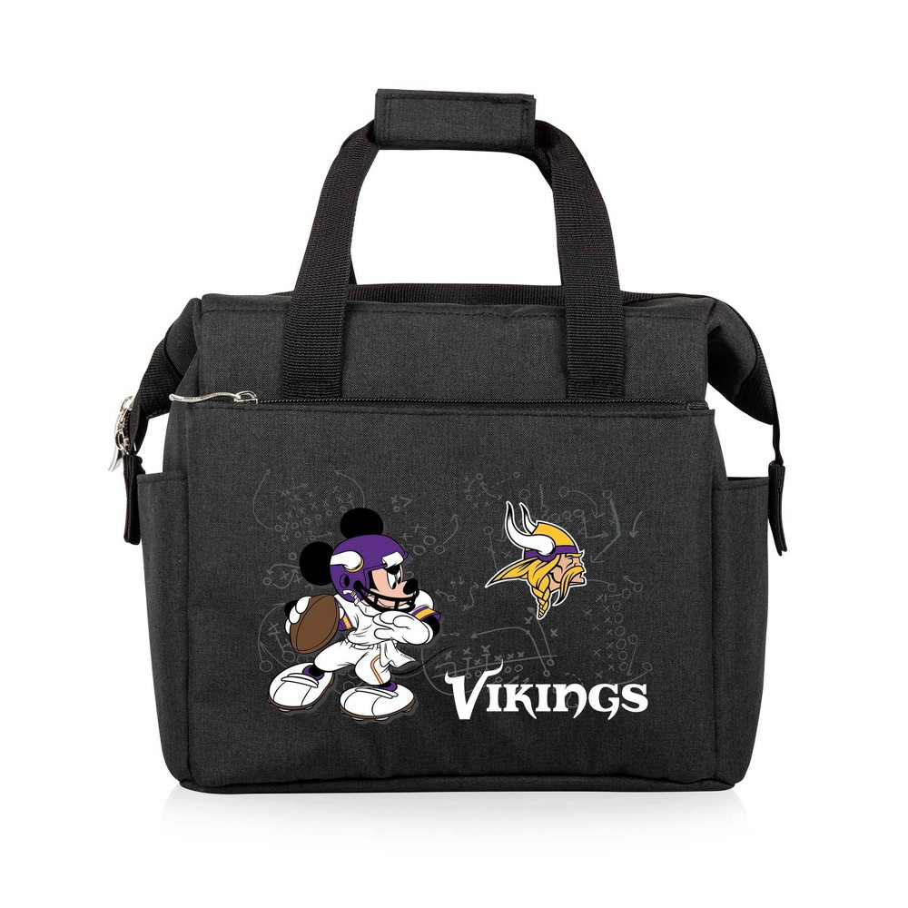Photos - Food Container NFL Minnesota Vikings Mickey Mouse On The Go Lunch Cooler - Black