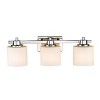 Chloe Lighting Solbi Contemporary 3 Light Chrome Finish Bath Vanity Wall Fixture White Alabaster Glass 24" Wide - 4 of 4