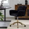 CAVINAS Home Office Chair, Home Office Chair, Reclining Accent Chair, Adjustable Desk Chair Comfy, Swivel Office Chair, Vanity Chair - 3 of 4