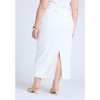ELOQUII Women's Plus Size Linen Blend Column Skirt - 4 of 4