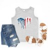 The Juniper Shop Patriotic Plane Heart Youth Tank Top - 2 of 4