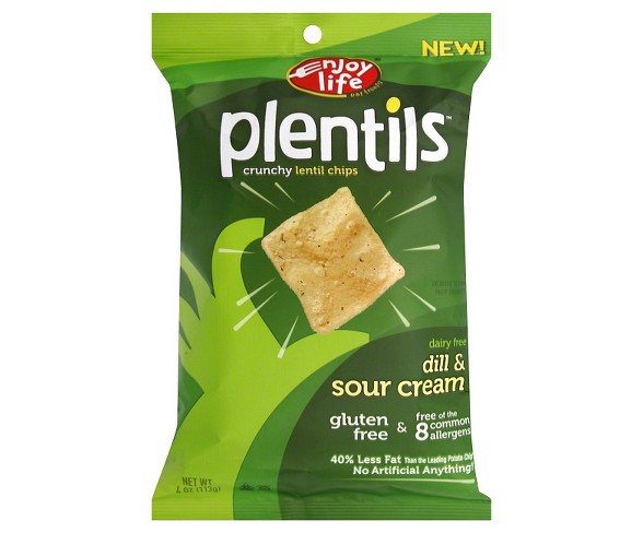 Plentils Dill Pickle Lentil Chips -  4 oz (Pack of 12)