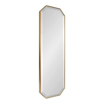 16" x 48" Rhodes Full Length Wall Mirror Gold - Kate & Laurel All Things Decor