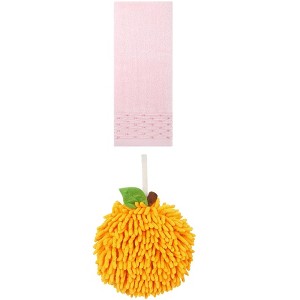 REGALWOVEN Cute Soft Absorbent Hand Towels for Quick Drying 14" x 30"/6" x 6" 2 Pcs - 1 of 4