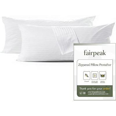 Fairpeak Fairpeak Pillow Protectors, Body (20x54), 2 Pack, Zippered, Oeko-TEX, Hotel-Quality, Breathable, Machine  Washable