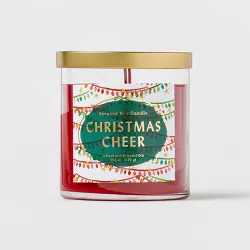 Lidded Glass Jar Christmas Cheer Clove Candle - Opalhouse™