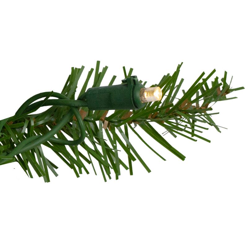 Northlight 24" Prelit LED Lights Northern Pine Artificial Christmas Wreath - Clear Lights, 4 of 6