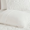 Gulches Full/Queen 3 Piece Tufted Cotton Chenille Damask Comforter Set Off-White - 4 of 4