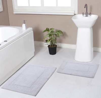 Classy Bathmat Collection Cotton Tufted Set of 2 Bath Rug Set - Home Weavers